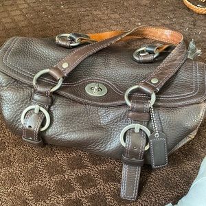 Brown COACH pocketbook